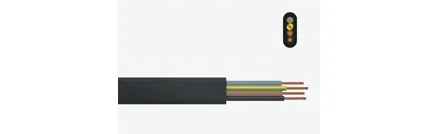 NGFLGÖU 300/500 V flat festoon cable