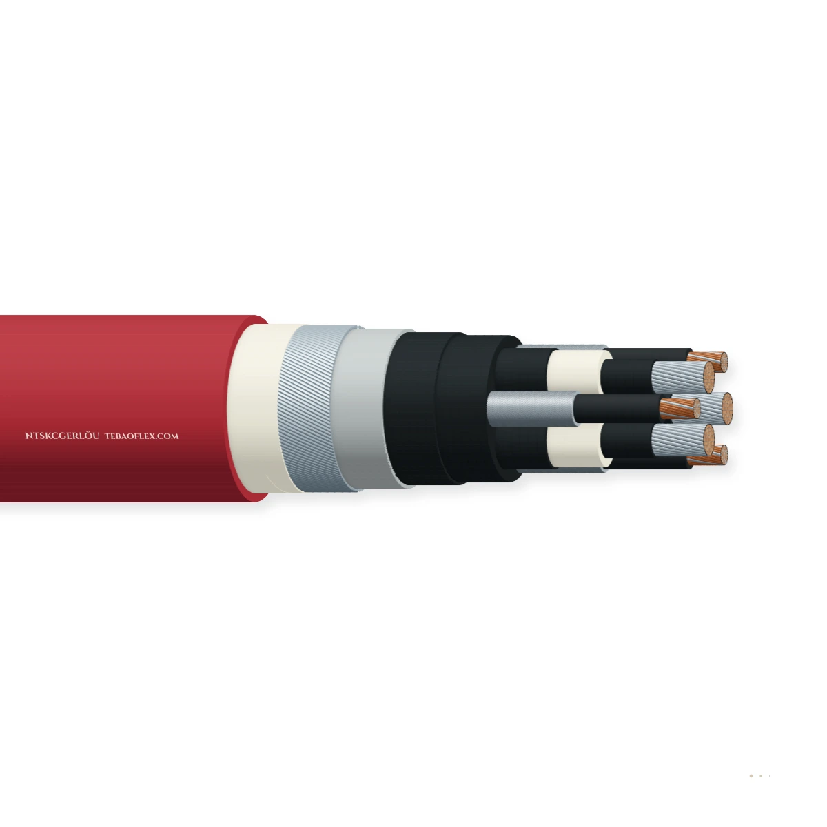 NTSKCGERLÖU Armado MV De rozadora de carbón Cable – vista lateral