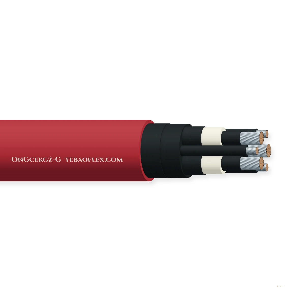 OnGcekgż-G Apantallado MV Minería Caucho Cable – vista lateral
