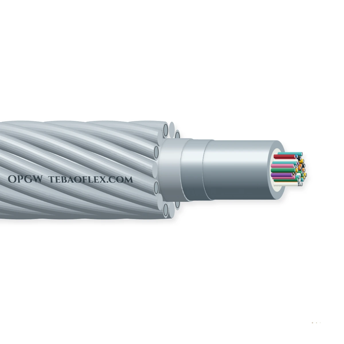 OPGW — horizontal cutaway