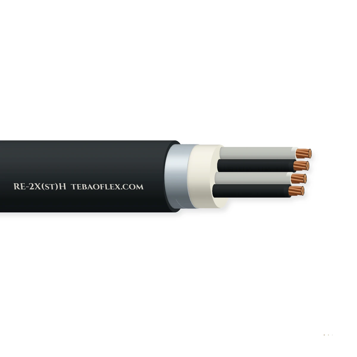 RE-2X(st)H LSZH Instrumentación Cable – vista lateral