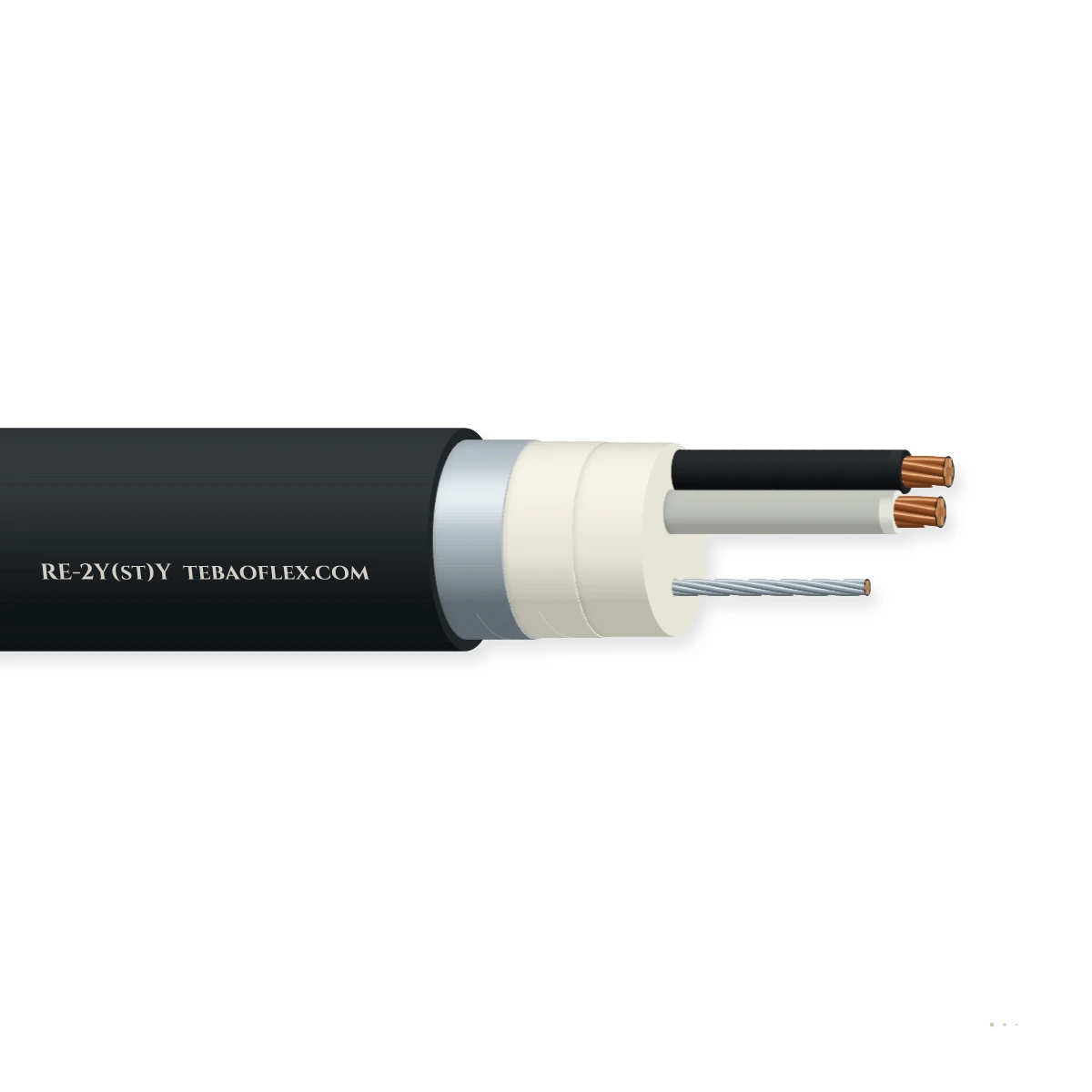 RE-2Y(st)Y Instrumentación Cable – vista lateral