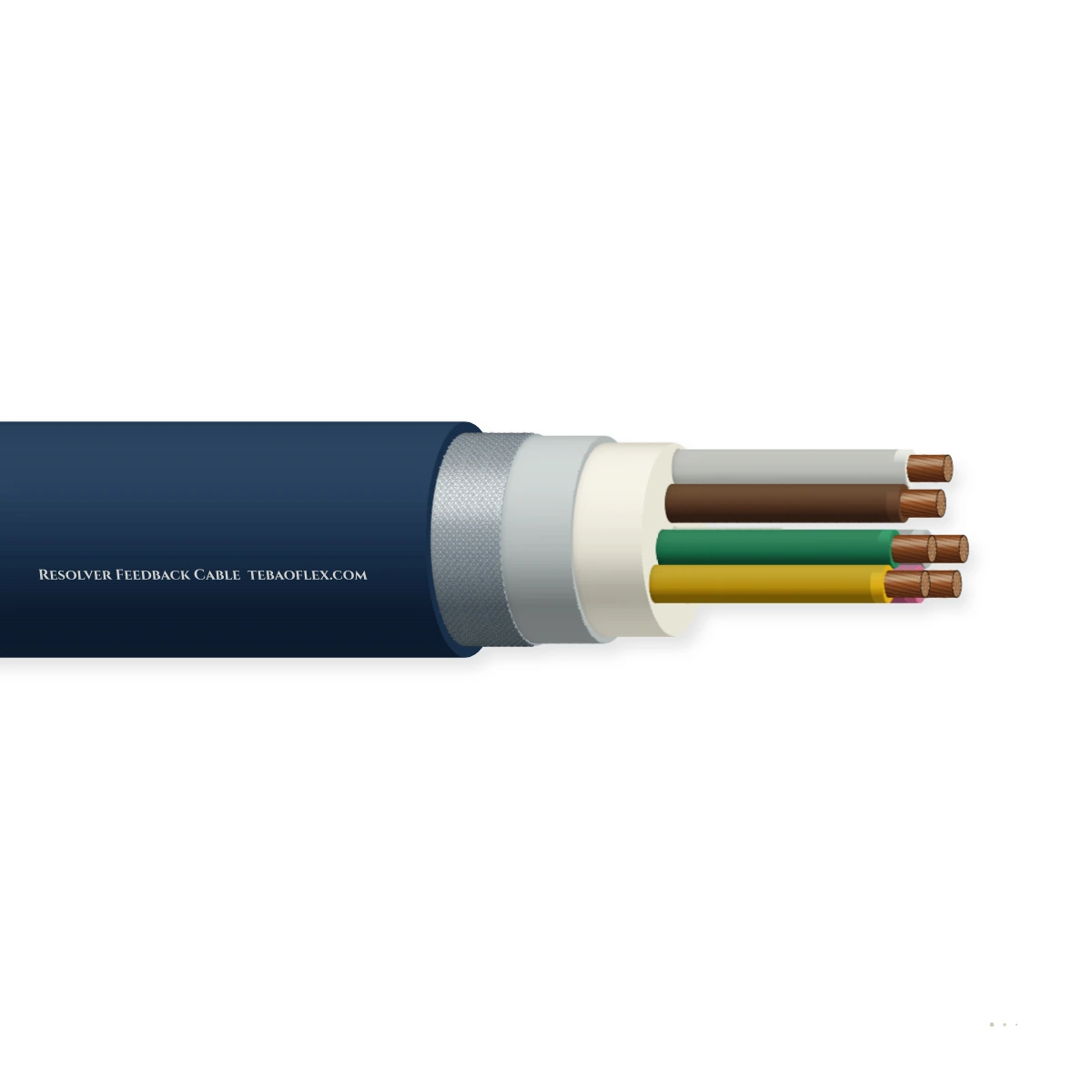 Resolver Realimentación Cable – vista lateral