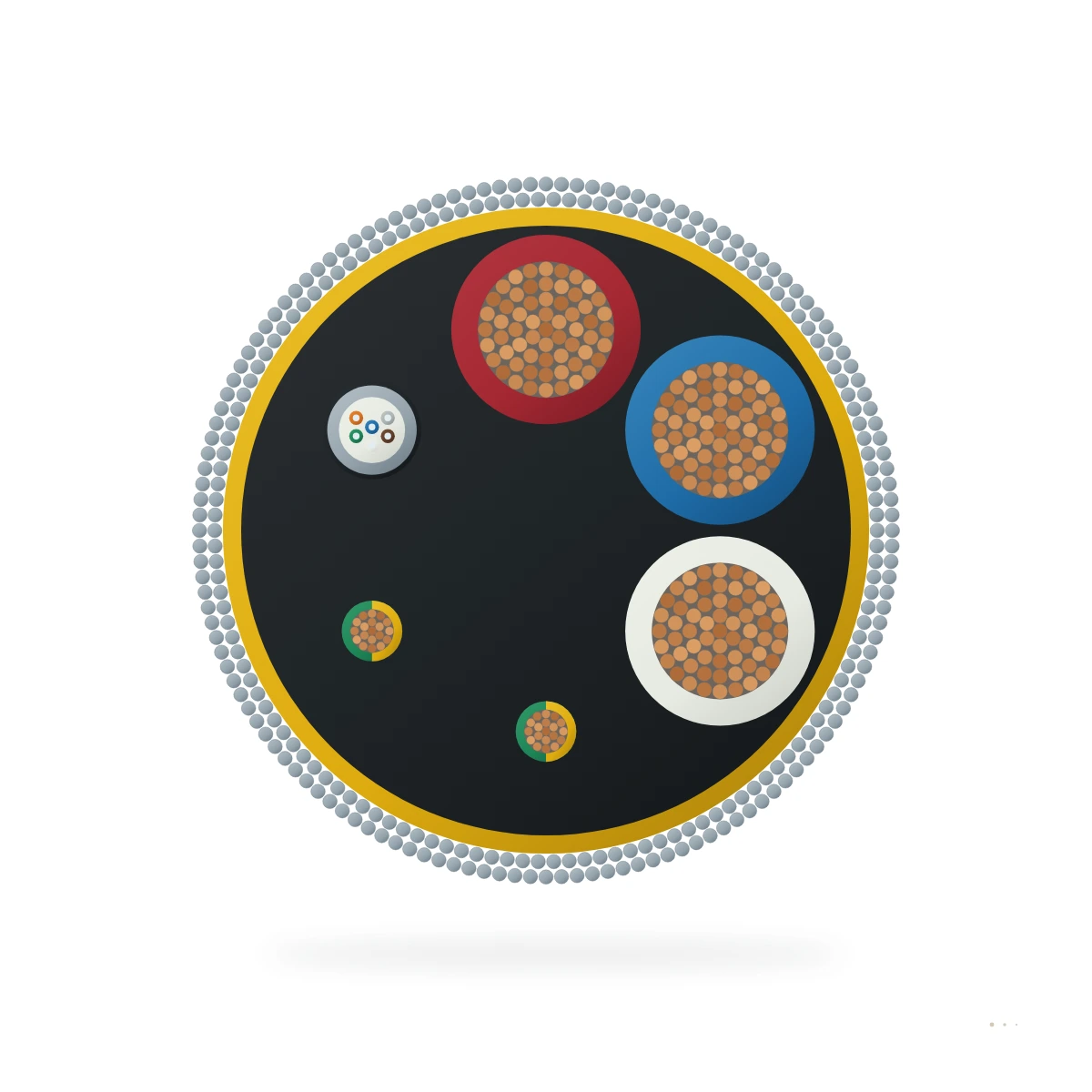 ROV Main Lift Umbilical Cable — cable cross-section