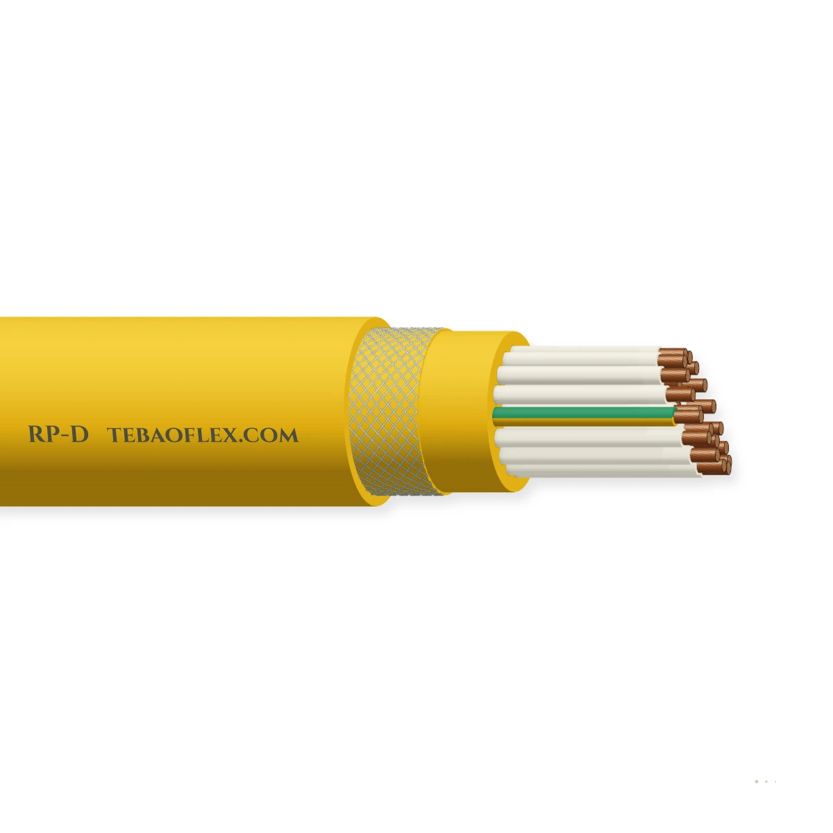 Cable PUR para enrollador con conductores de datos – RP / RP-D – vista lateral