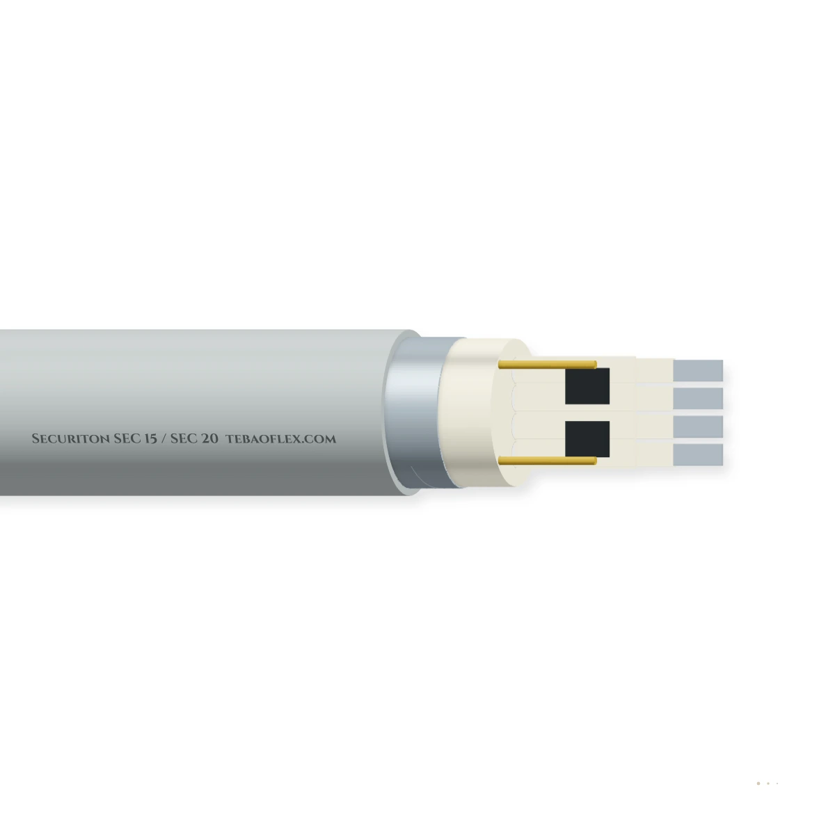 Securiton SEC 15 / SEC 20 Cobre-Tubo Sensing Elemento Linear Calor – vista lateral