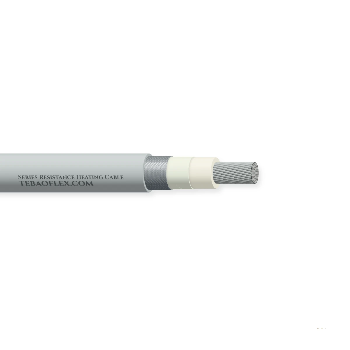 Series Resistance Heating Cable — horizontal cutaway