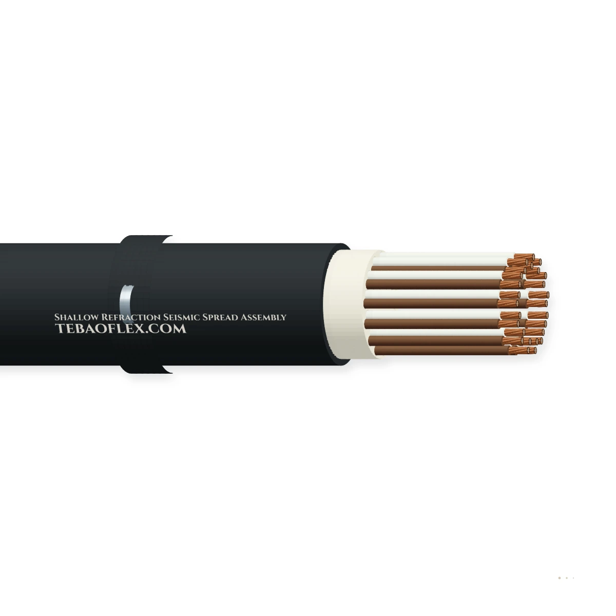 Seismic Spread Takeout Cable Assembly — horizontal cutaway