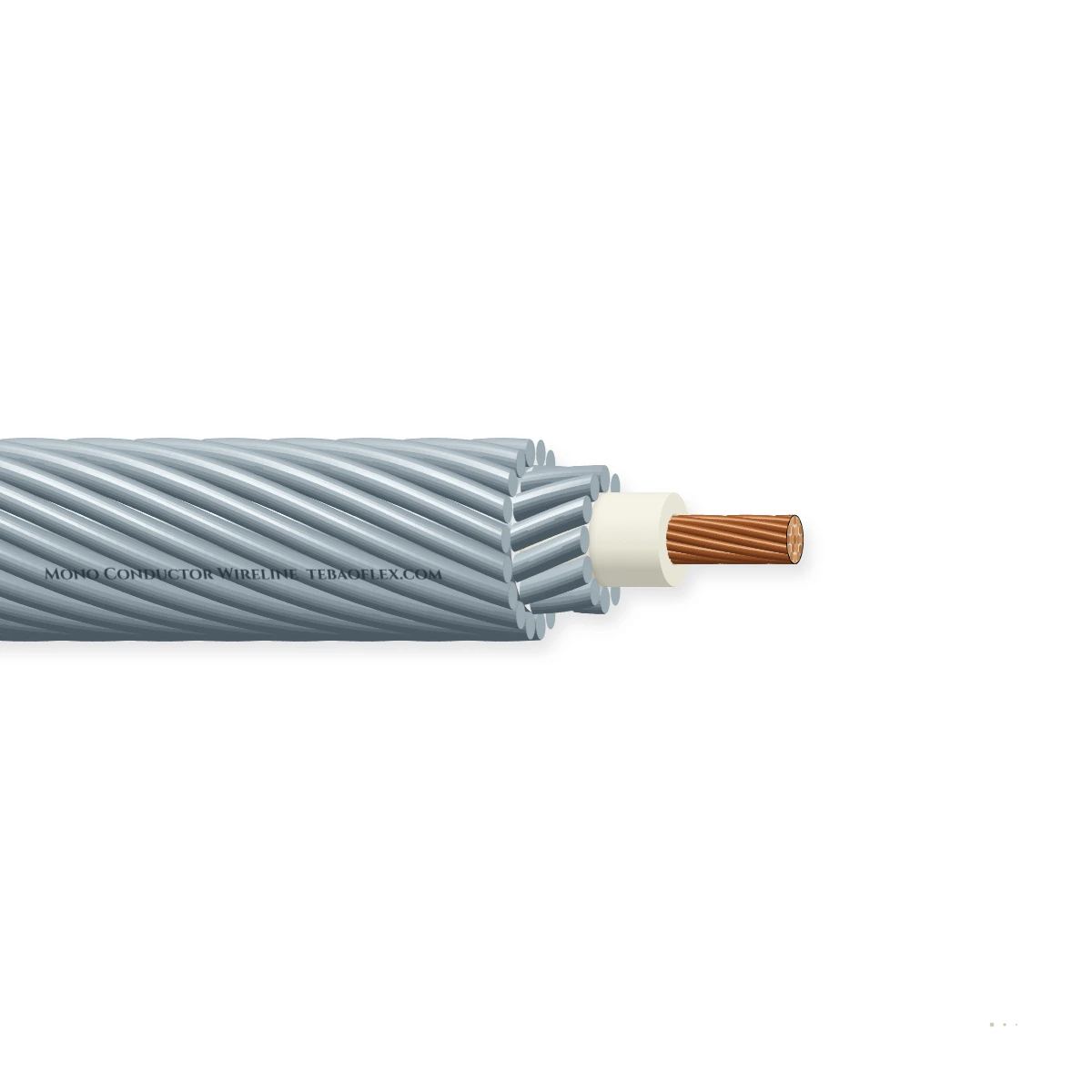Modelo Mono Conductor Wireline – vista lateral