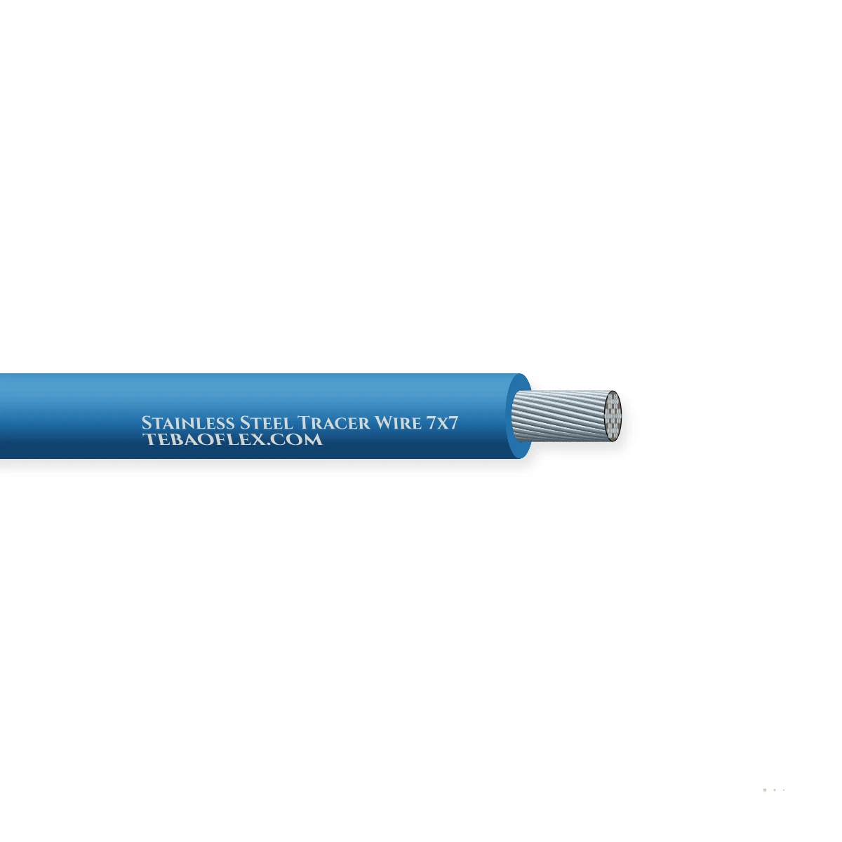 SS 316 7x7 Tracer Wire — horizontal cutaway