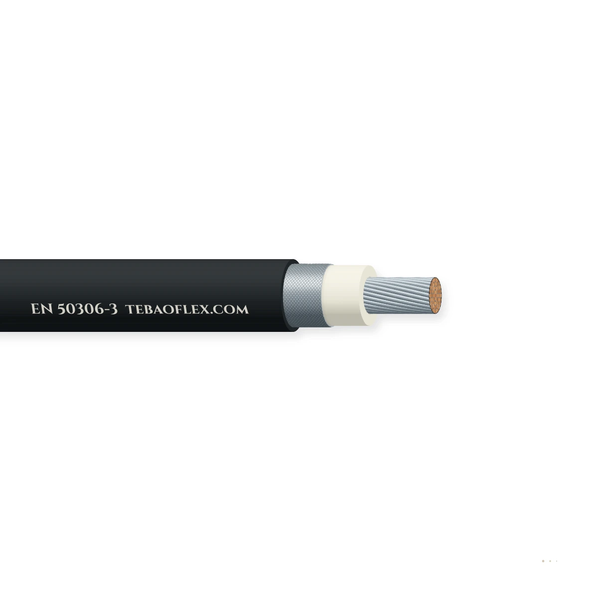 EN 50306-3 De pared delgada Apantallado Rolling Stock Cable – vista lateral