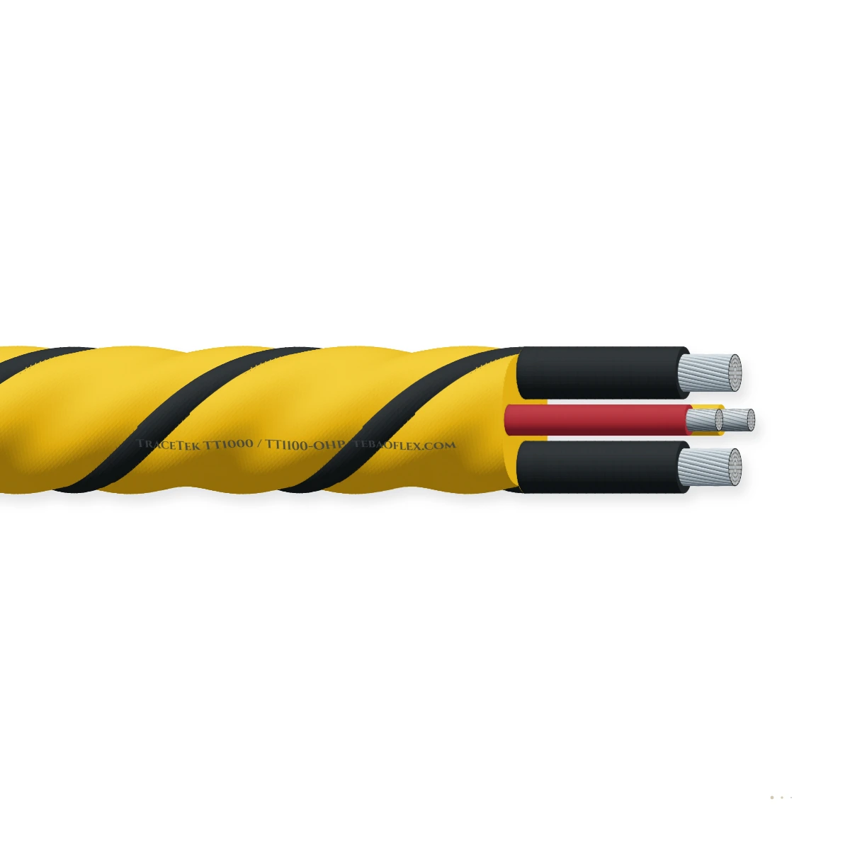 TraceTek TT1000 / TT1100-OHP Conductor-Polímero Agua Leak – vista lateral