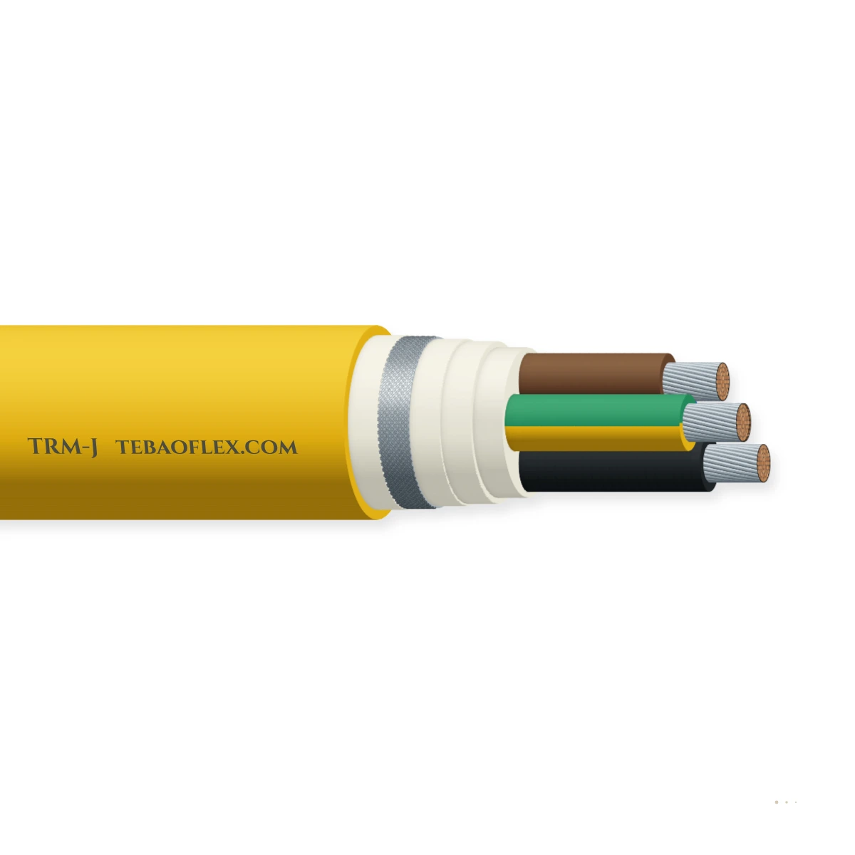 Cable para minería de alta flexibilidad TRM-J 0.69/1.15 kV – vista lateral