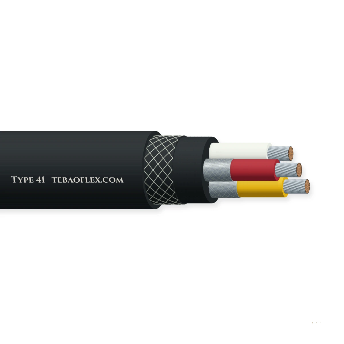 Cable flexible de arrastre SANS Type 41 640/1100 V – vista lateral