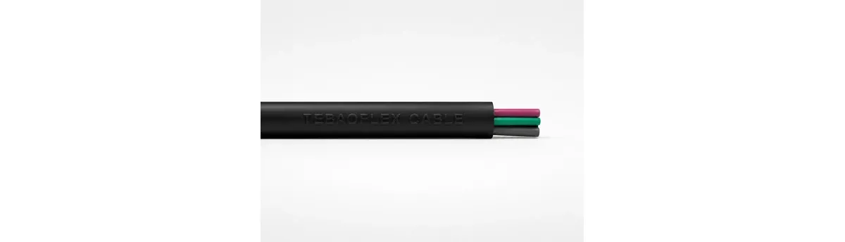 TEBAOFLEX Type G-GC 2 kV portable mining cable lateral cutaway