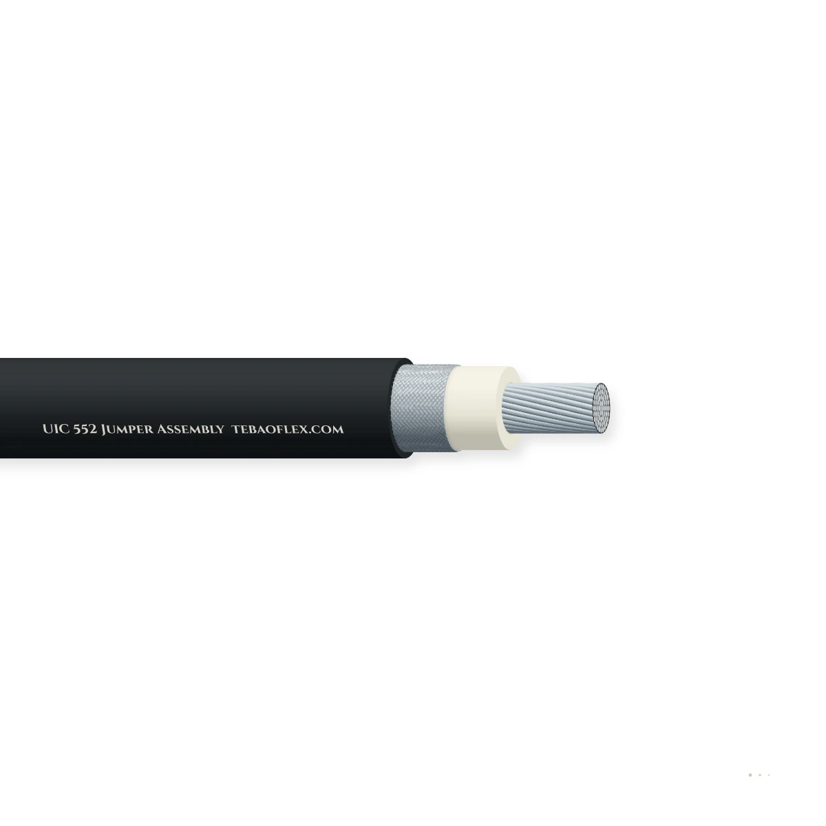 UIC 552 Jumper Assembly UIC 552 Jumper Conjunto – vista lateral