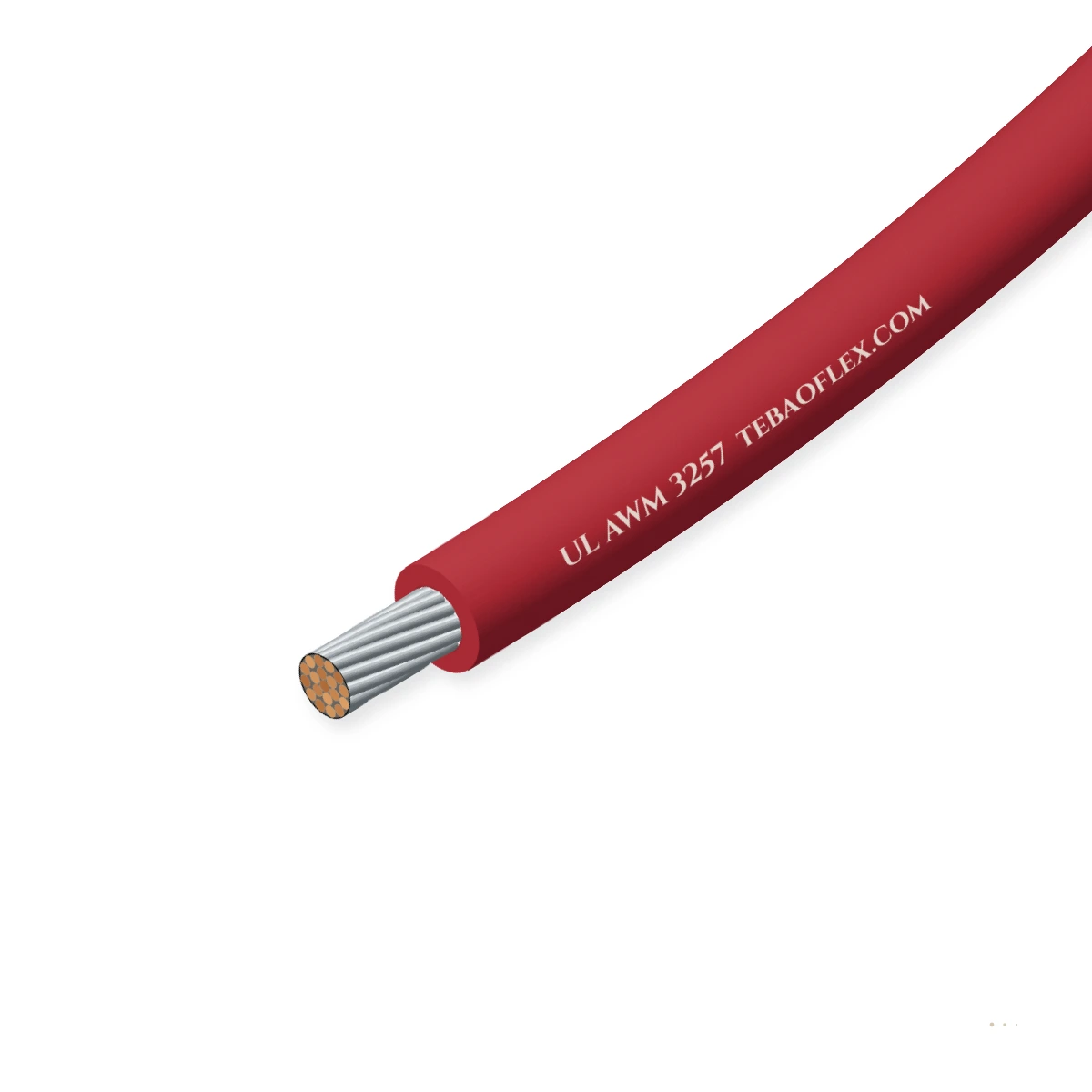 UL AWM 3257 hero product view showing cable outer jacket and stepped core cutaway