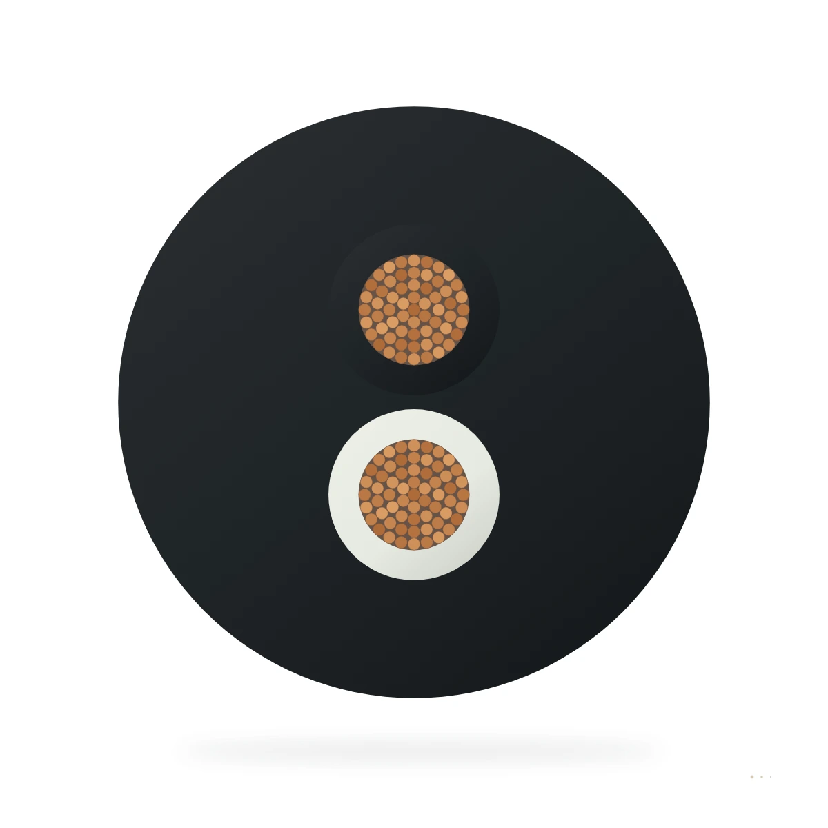 Cable de alumbrado subterráneo – sección transversal