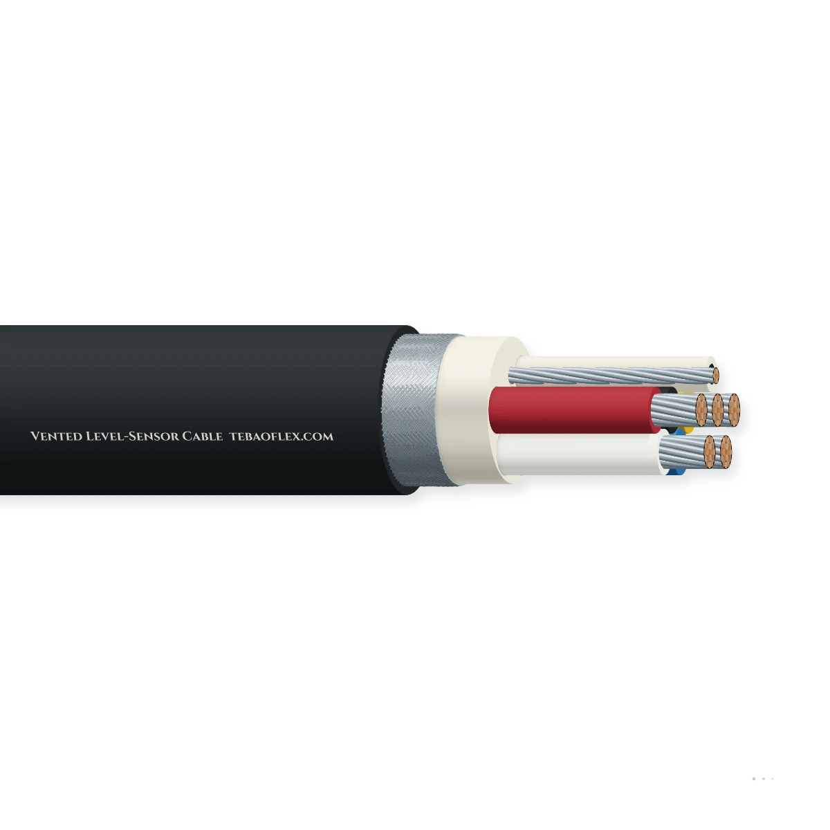 Vented Nivel-Sensor Cable – vista lateral