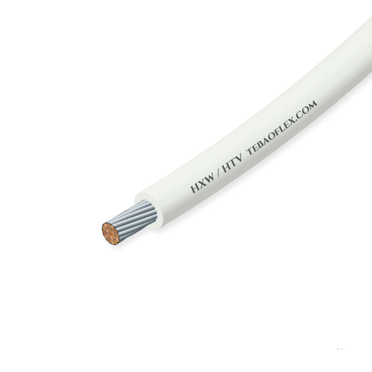 HXW / HTV XLPE High-Voltage DC Equipment Wire showing compact natural PE/XLPE OEM and PVC outer sheath
