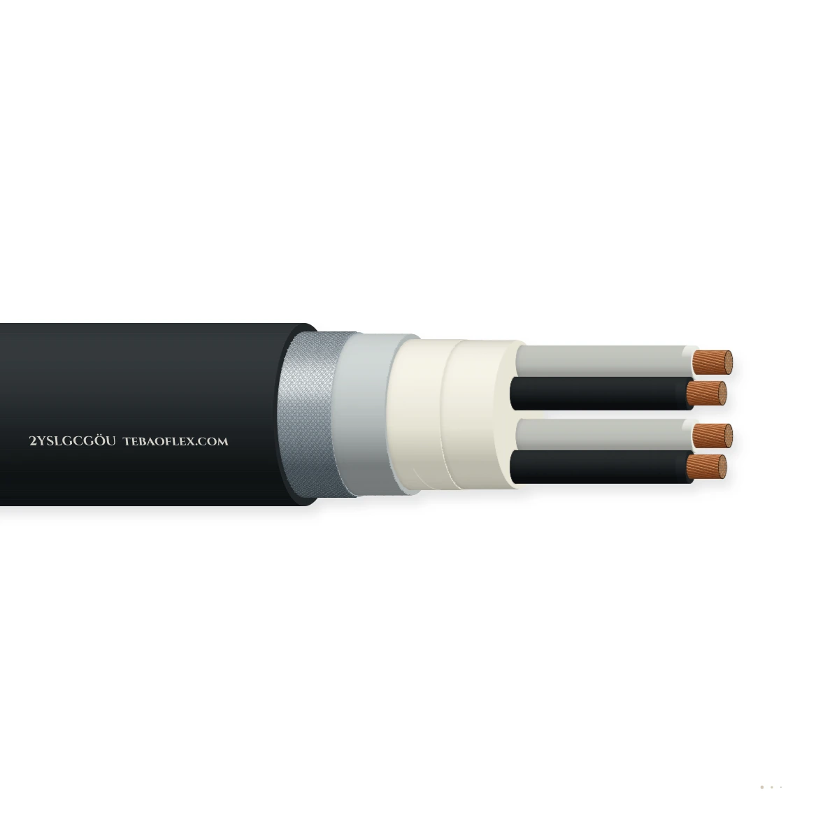 2YSLGCGÖU Minería Datos y Cable de control – vista lateral
