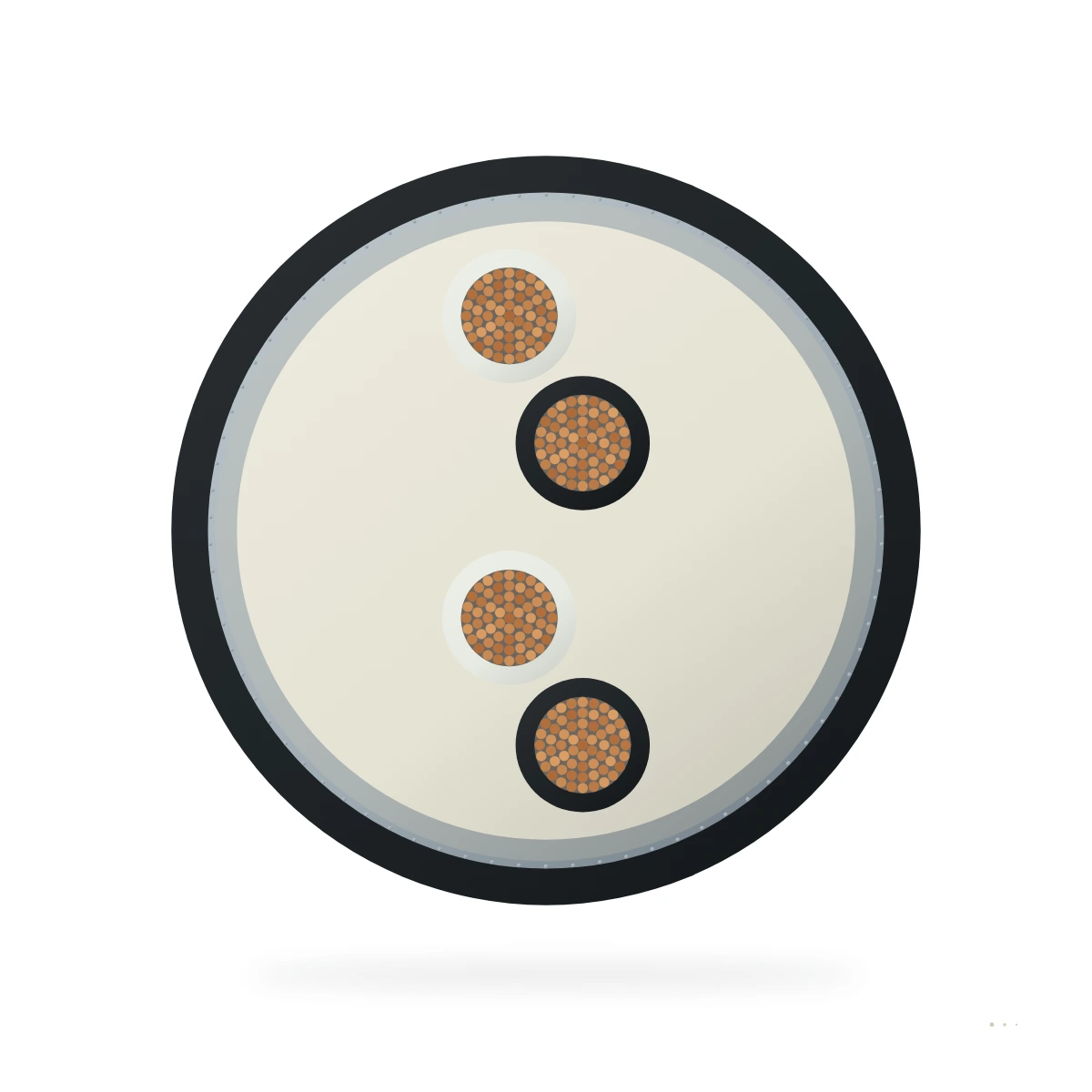 2YSLGCGÖU — cable cross-section